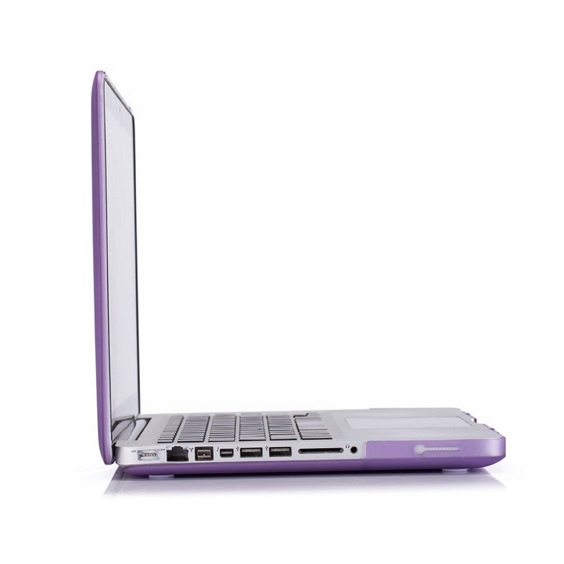روبان حافظة RUBAN متوافقة مع جهاز MacBook Pro 15 بوصة 2011 2010 2009 الإصدار A1286 حافظة بلاستيكية صلبة وغطاء لوحة المفاتيح للإصدار الأقدم MacBook Pro 15 بوصة مع قرص مضغوط - أرجواني - Image 5